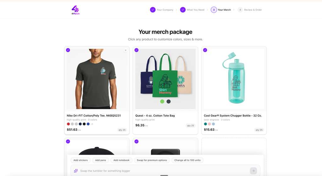 Step 3: See your logo on everything